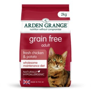 Arden Grange täiskasvanud kassi teraviljavaba täissööt värske kana ja kartuliga